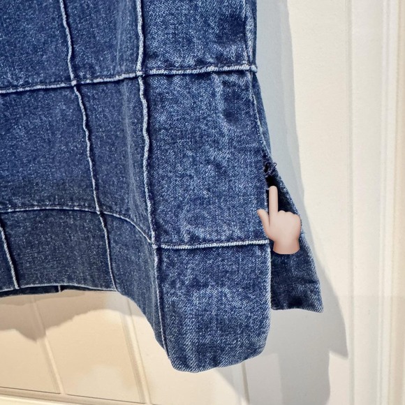 Ralph Lauren Denim Skirt Window Panel Design Women's 2 Vintage - Picture 14 of 14